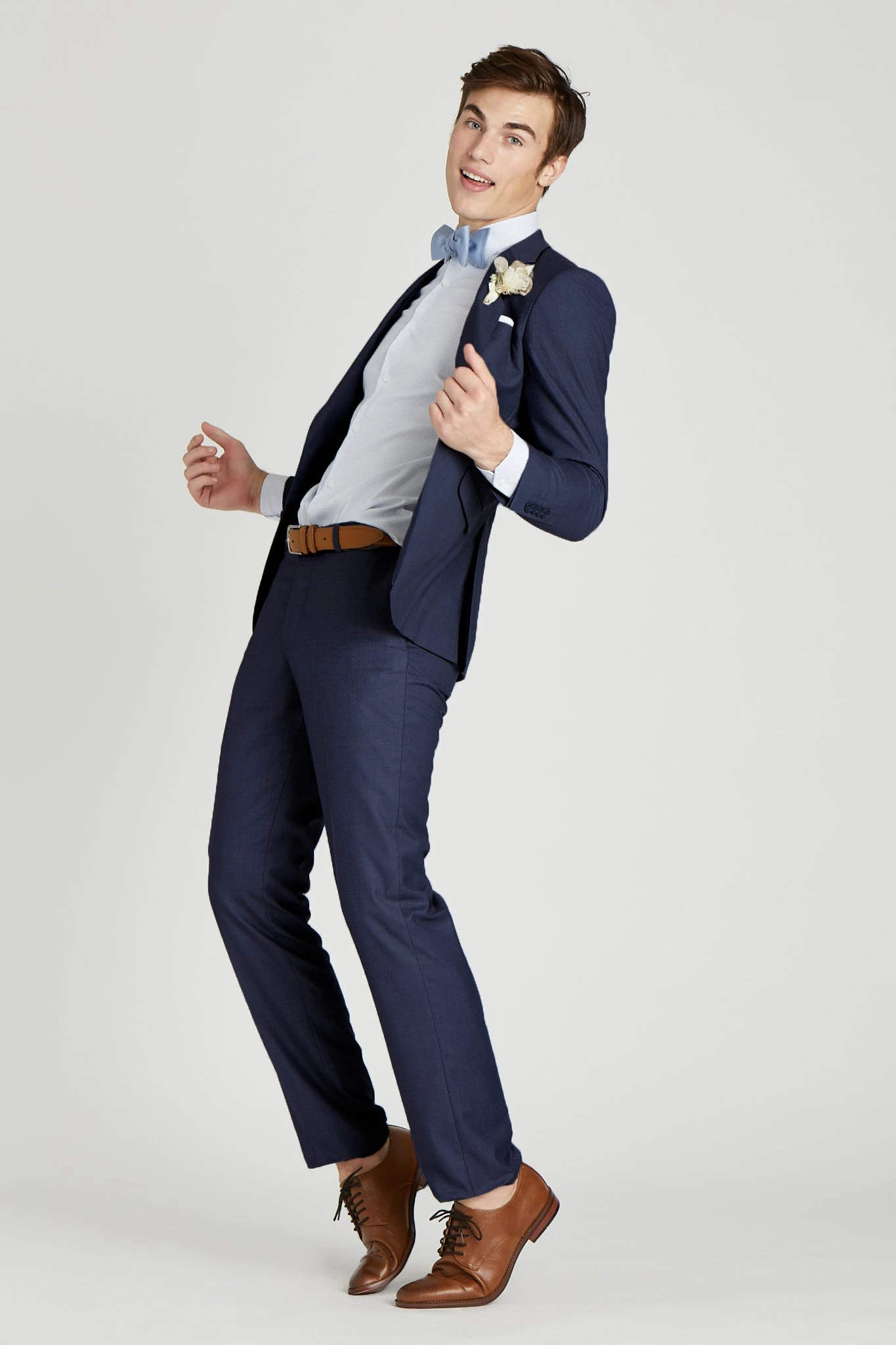 Brilliant Blue Suit Pants By SuitShop - Image 6