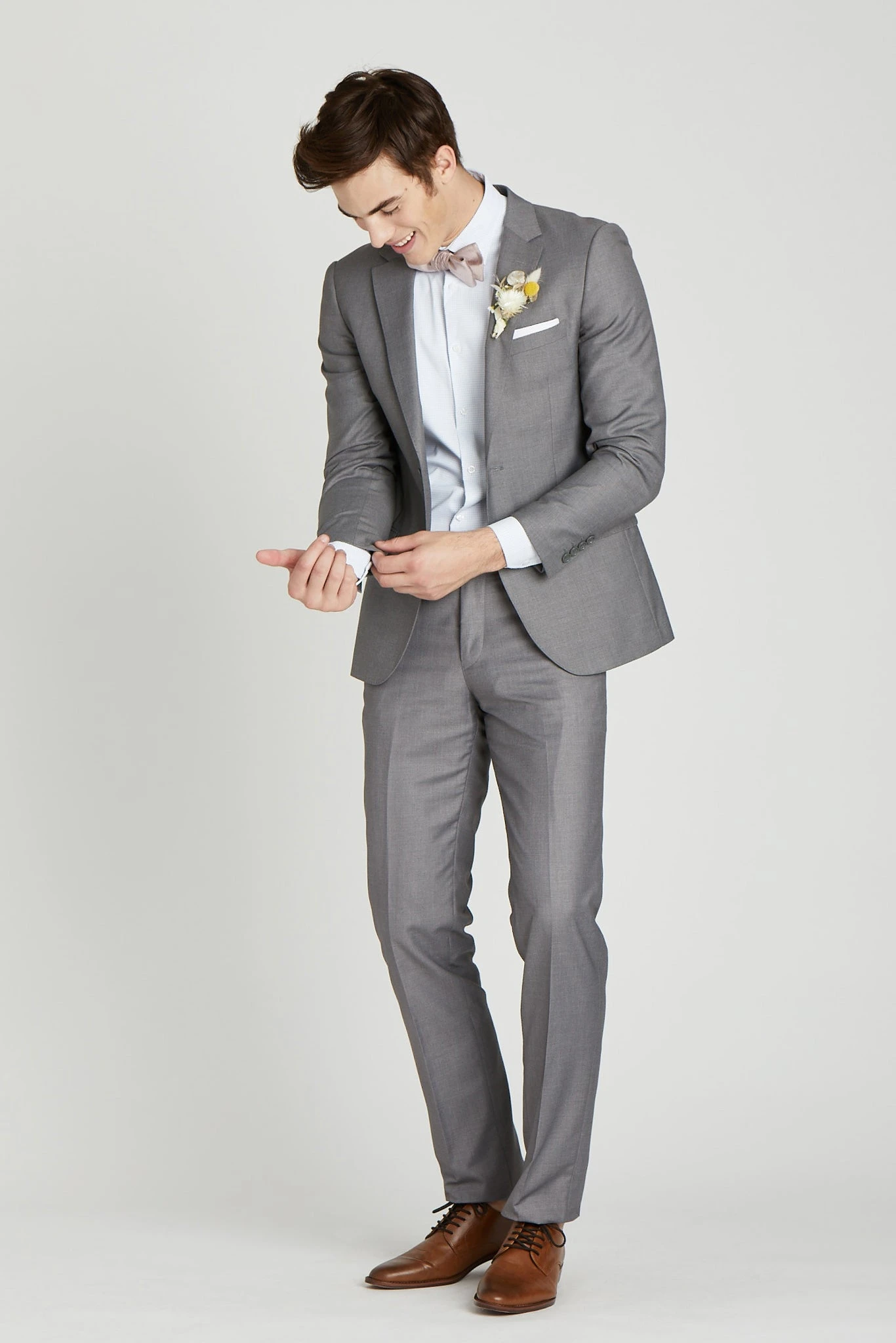 Textured Gray Suit Jacket By SuitShop - Image 4