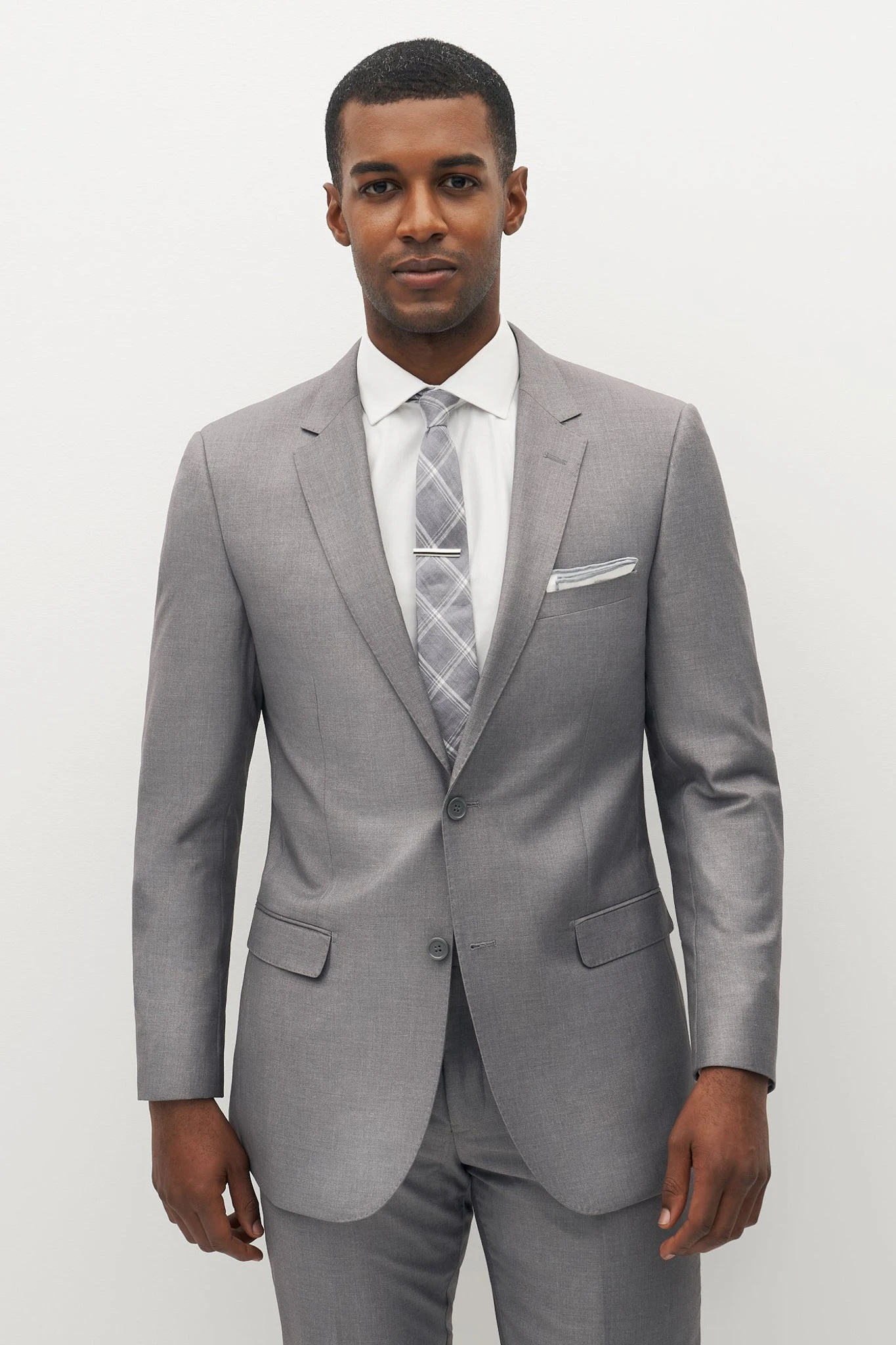 Textured Gray Suit Jacket By SuitShop