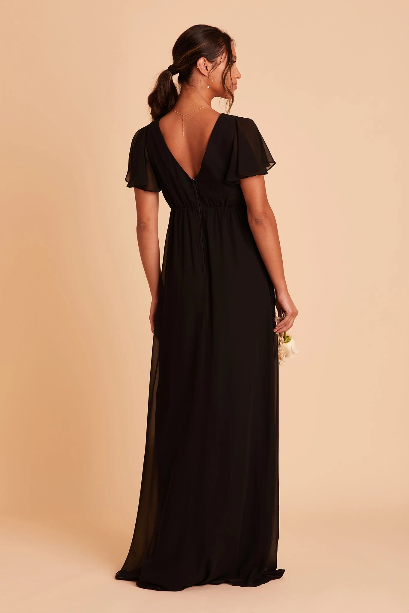 Hannah Empire Dress - Black - Image 6