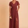 Hannah Empire Dress - Rosewood