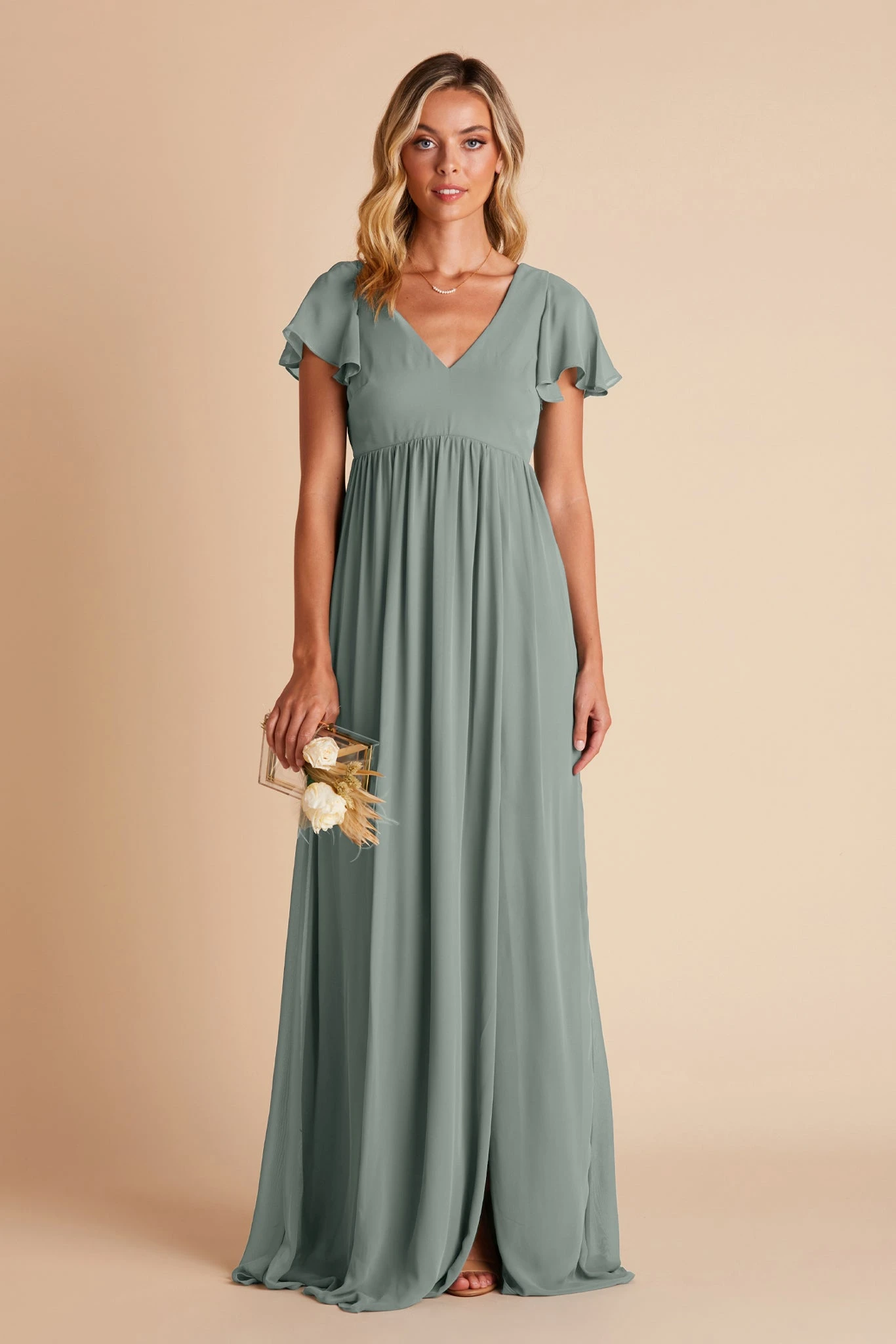 Hannah Empire Dress - Sea Glass - Image 5