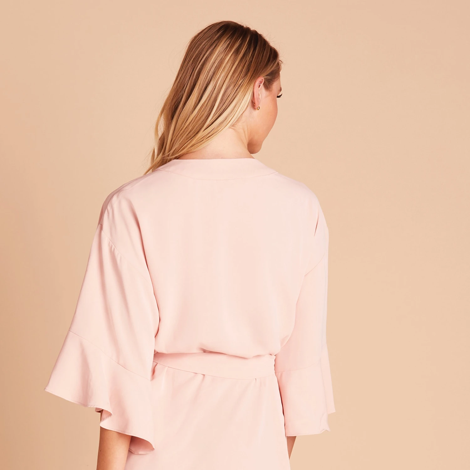 Kenny Ruffle Robe - Pale Blush - Image 13
