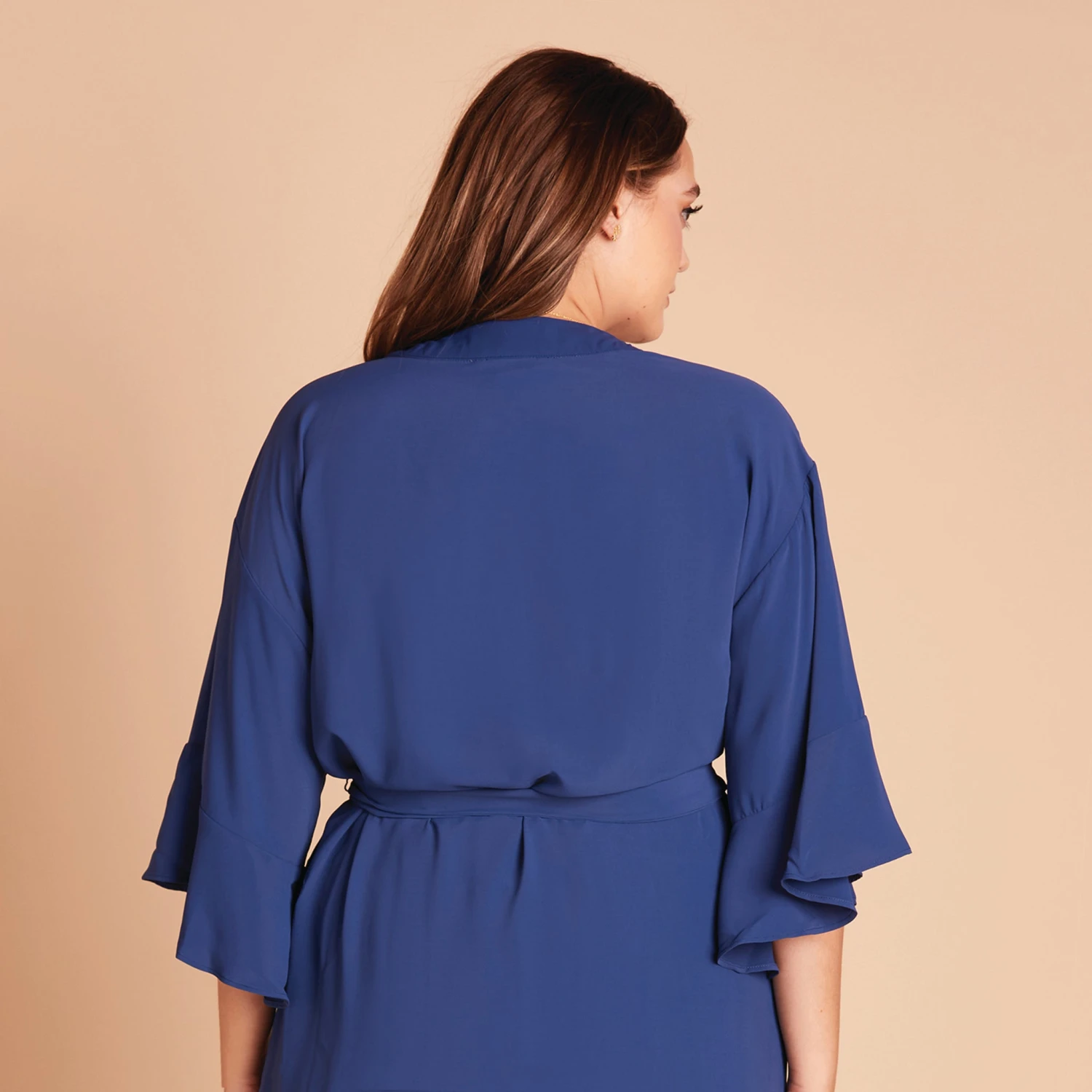 Kenny Ruffle Robe - Slate Blue - Image 11