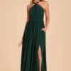 Kiko Chiffon Dress - Emerald