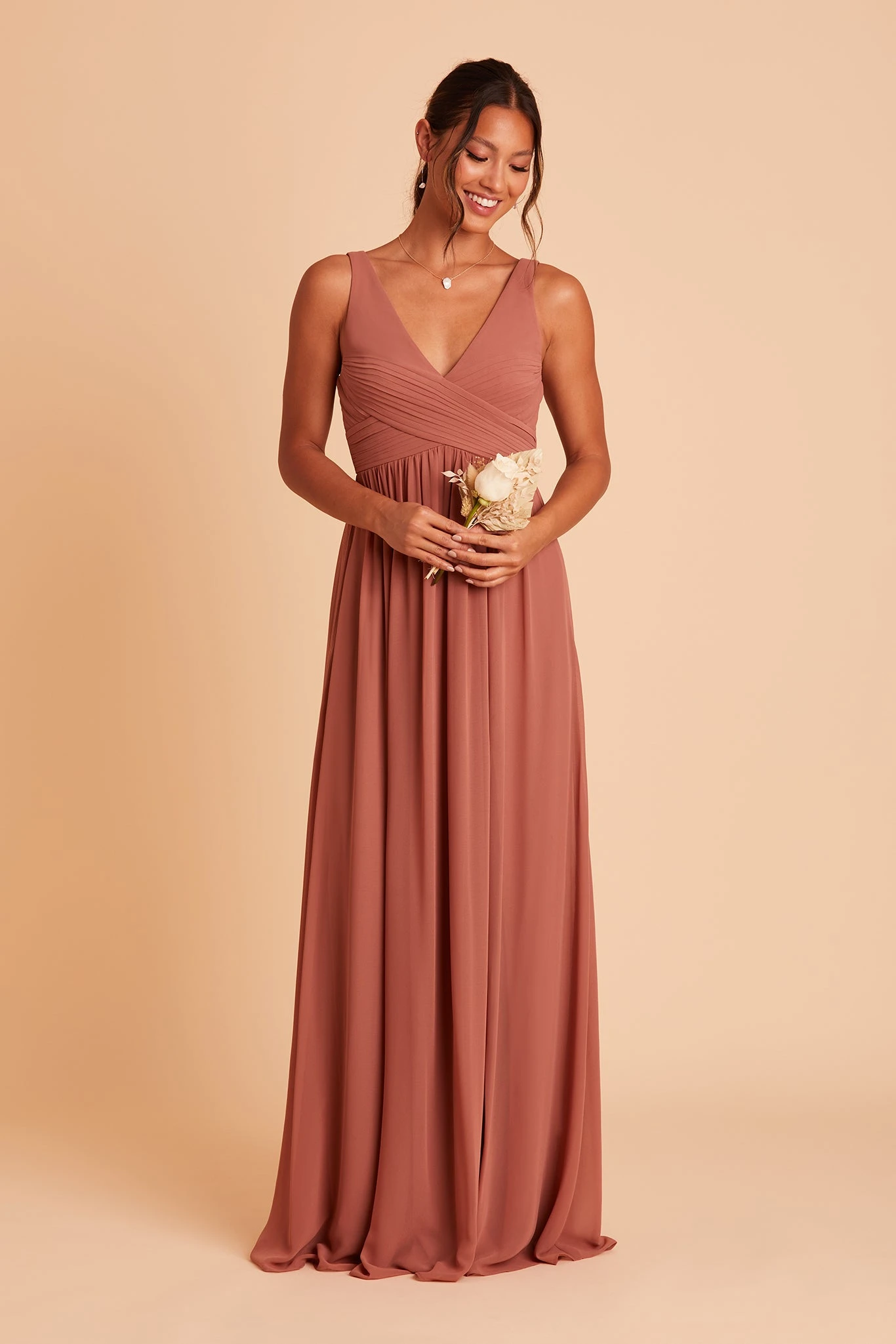Laurie Empire Dress - Desert Rose - Image 7