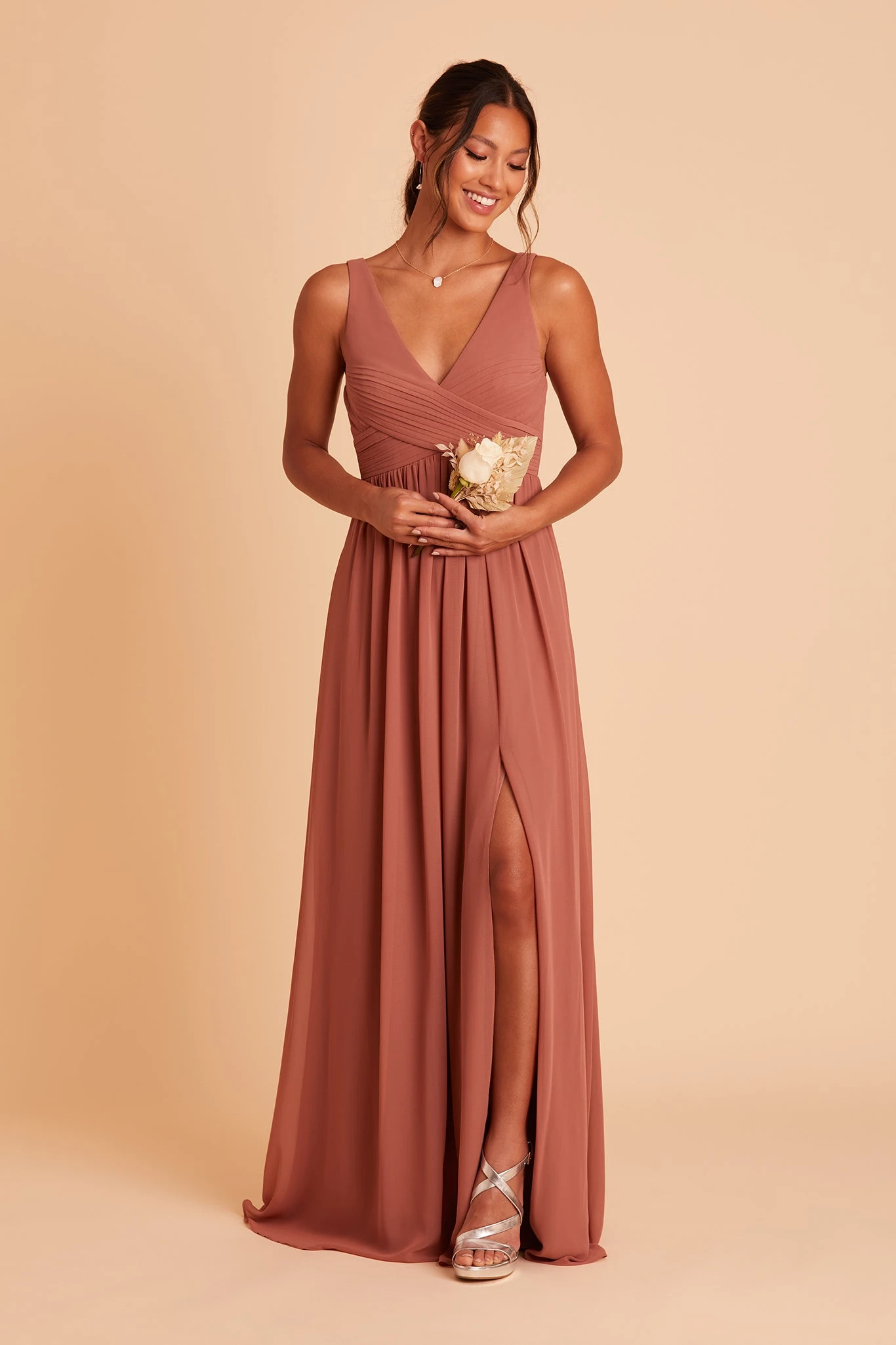 Laurie Empire Dress - Desert Rose - Image 6