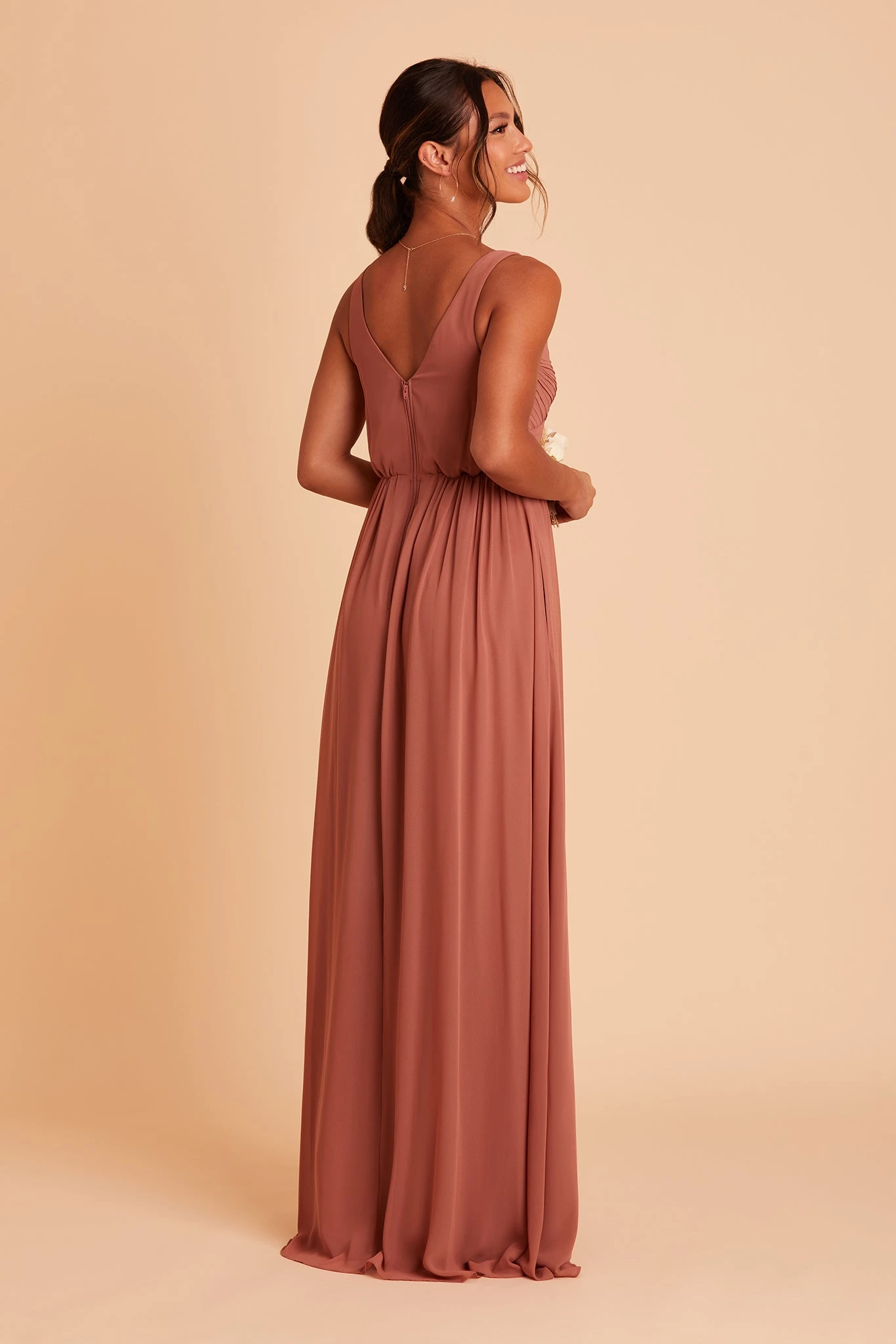 Laurie Empire Dress - Desert Rose - Image 8