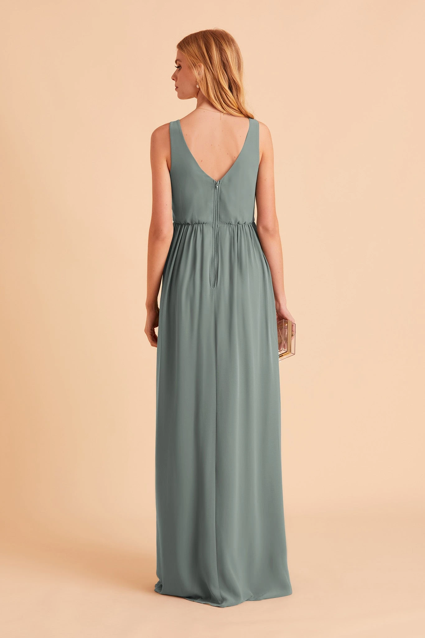 Laurie Empire Dress - Sea Glass - Image 7