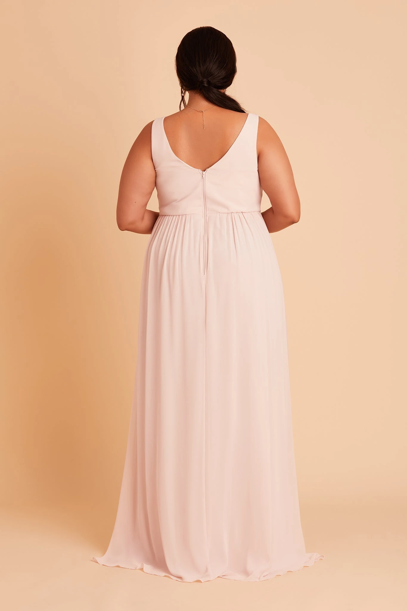 Laurie Empire Dress - Pale Blush - Image 9