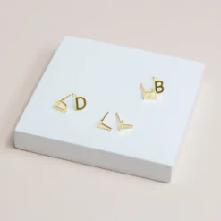 Initial Earrings