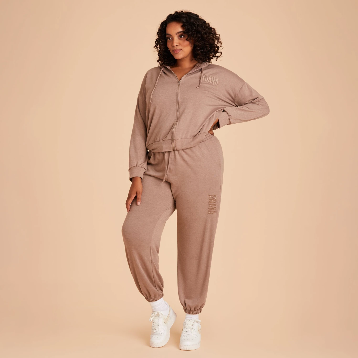 Zip Up Hoodie - Cocoa - Image 11