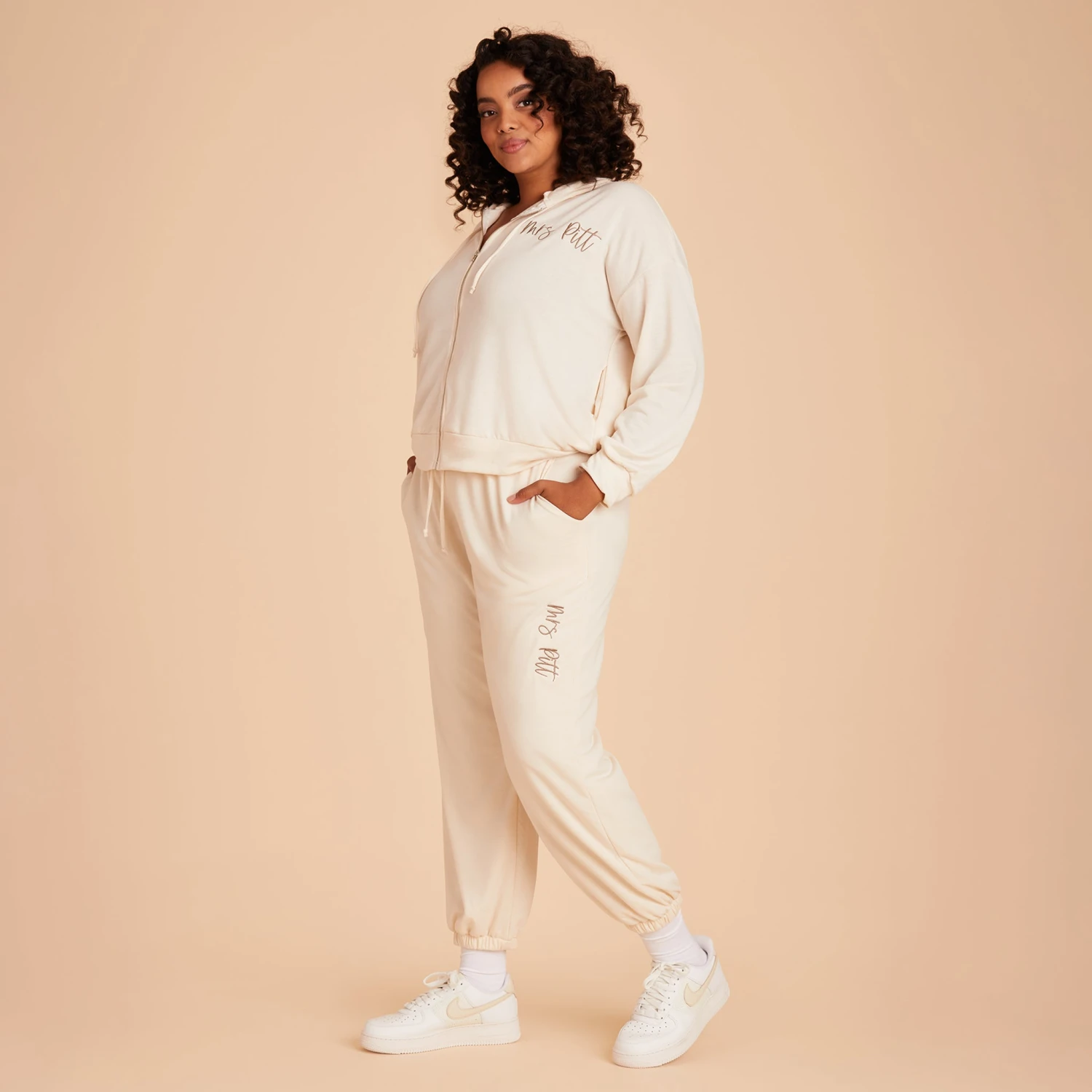 Zip Up Hoodie - Vanilla Cream - Image 14