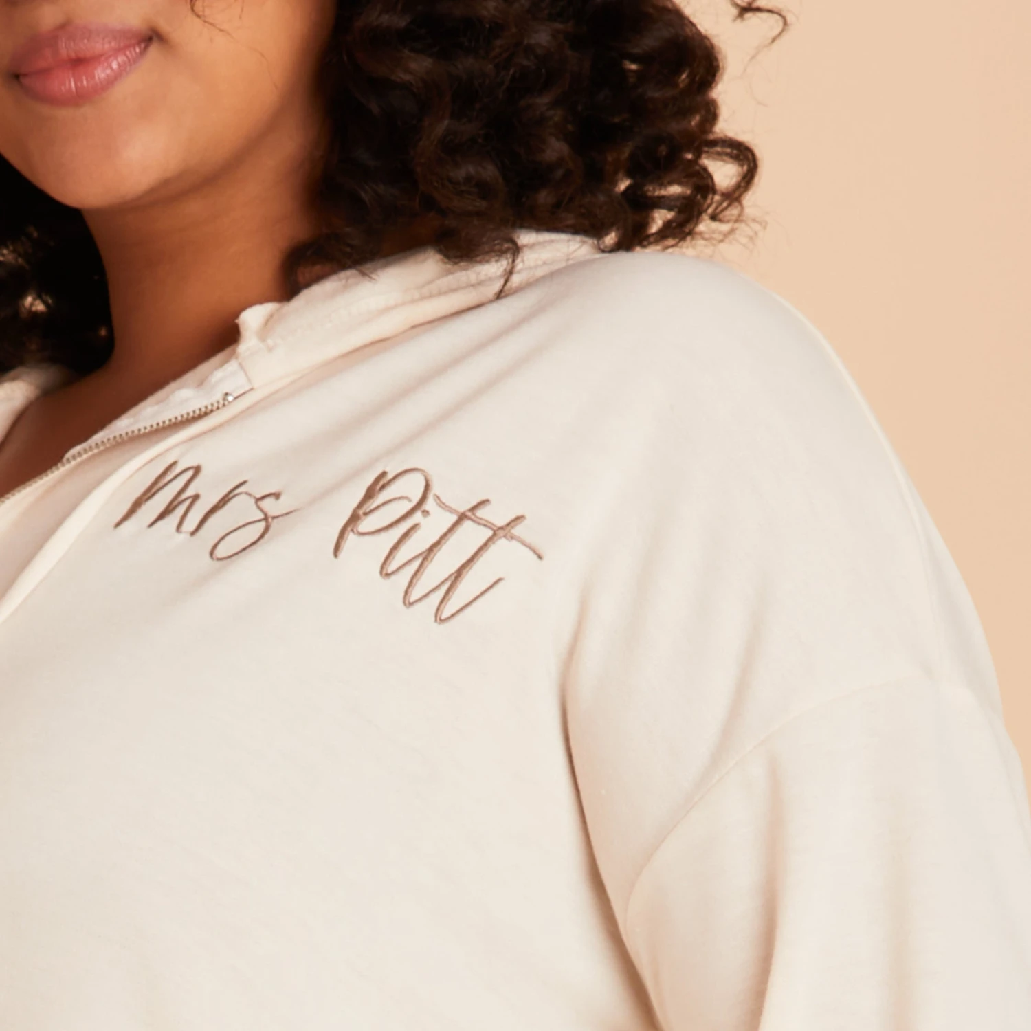 Zip Up Hoodie - Vanilla Cream - Image 15