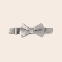 Sadie Dog Bow Tie Collar - Sheen Gray