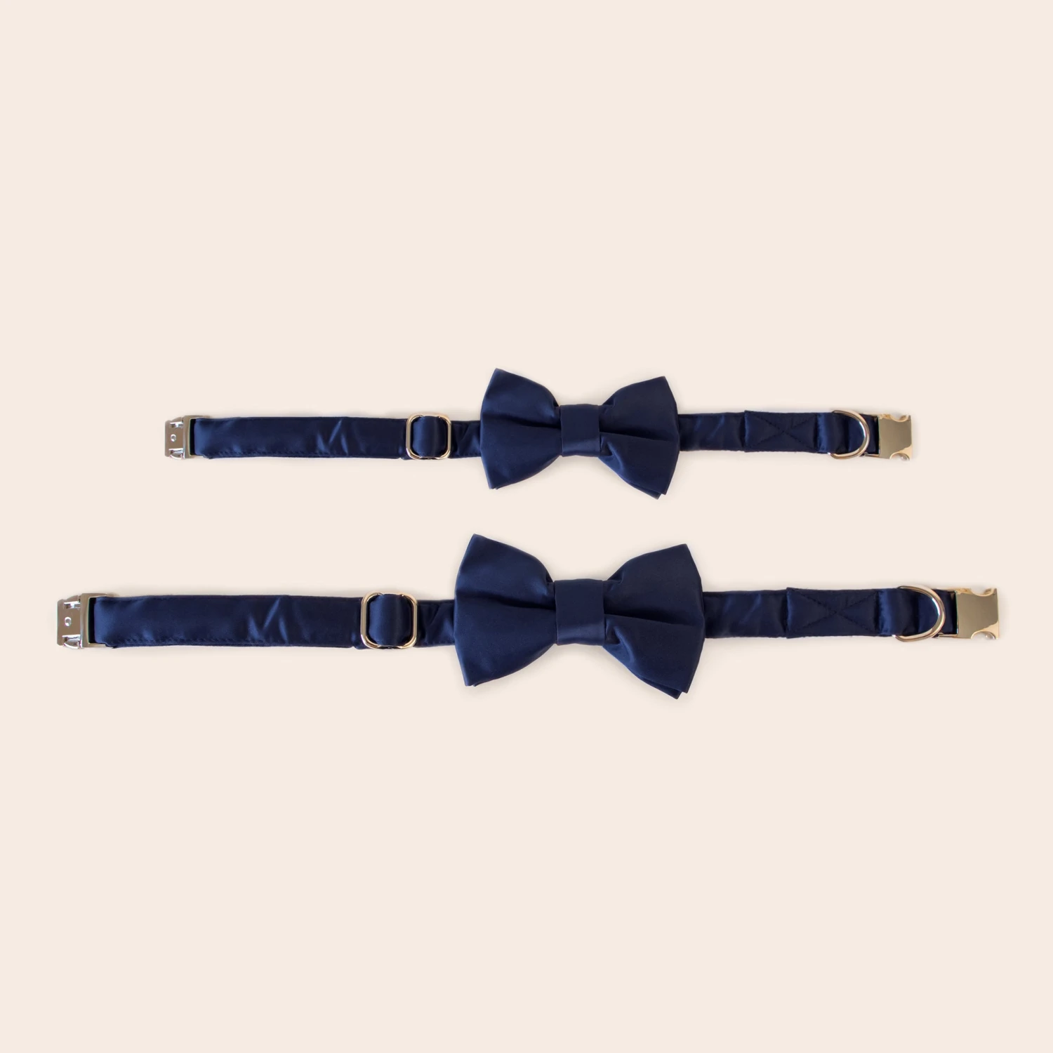 Sadie Dog Bow Tie Collar - Sheen Navy - Image 3
