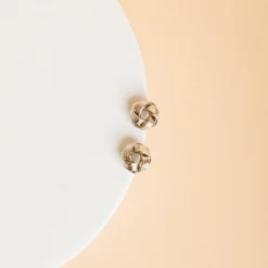 Newport Knot Earrings - Silver