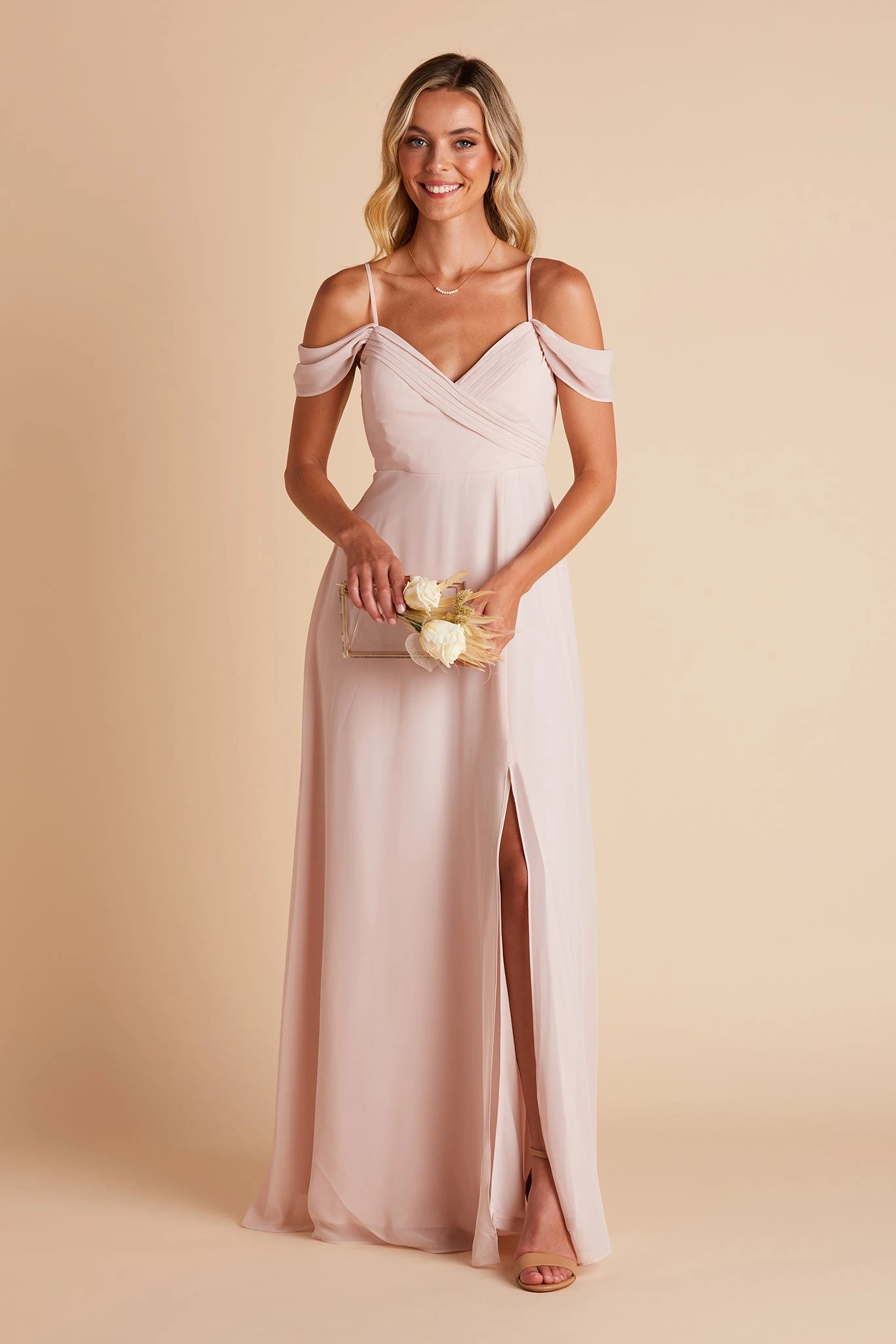 Spence Convertible Dress - Pale Blush - Image 4
