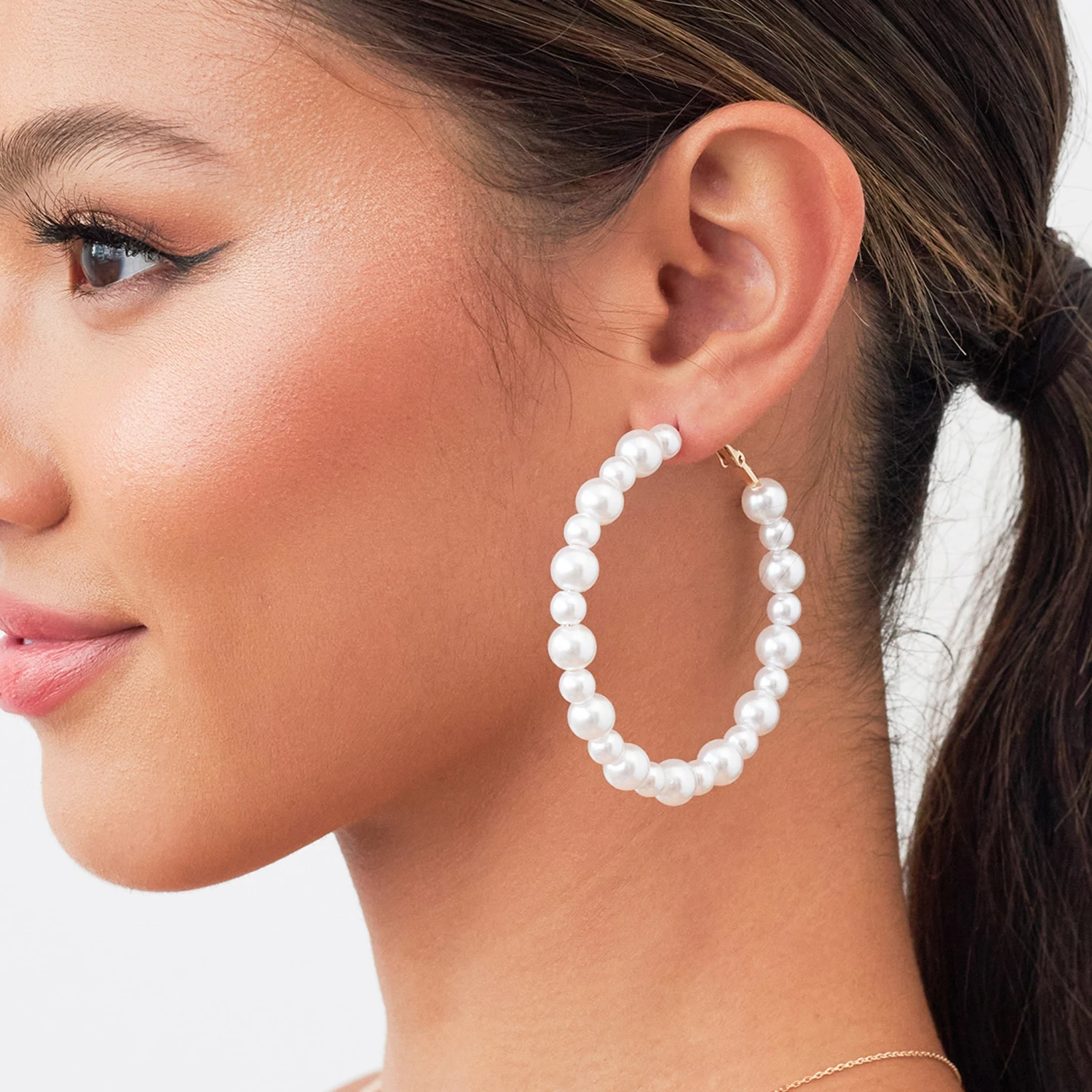 Spokane Pearl Hoops - Large - Image 2