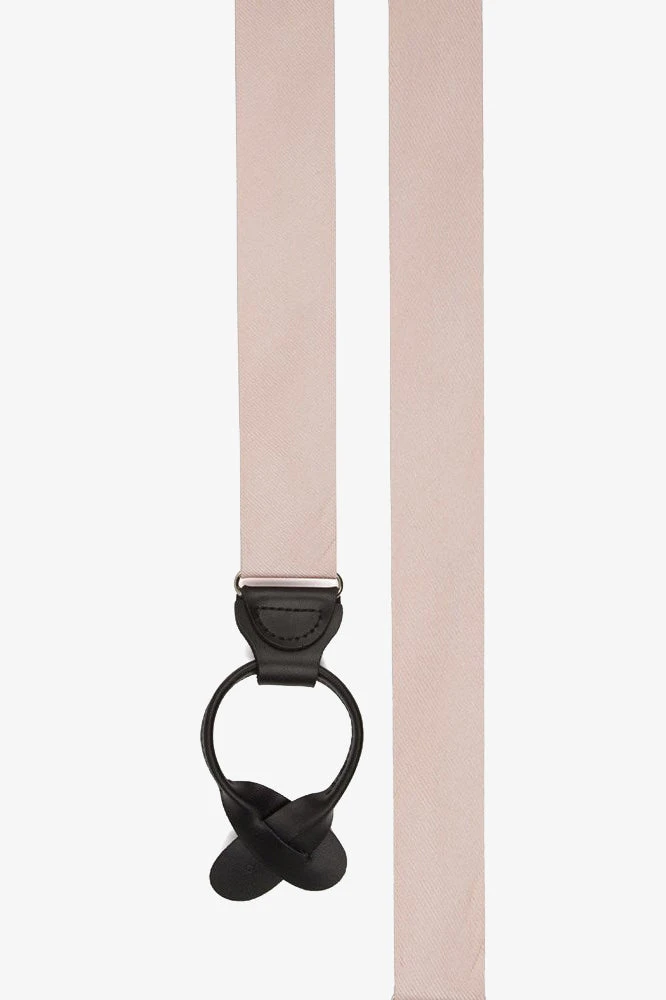 Grosgrain Suspenders By Suitshop - Blush Pink - Image 2
