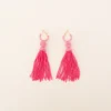 Tassel Earrings - Pink