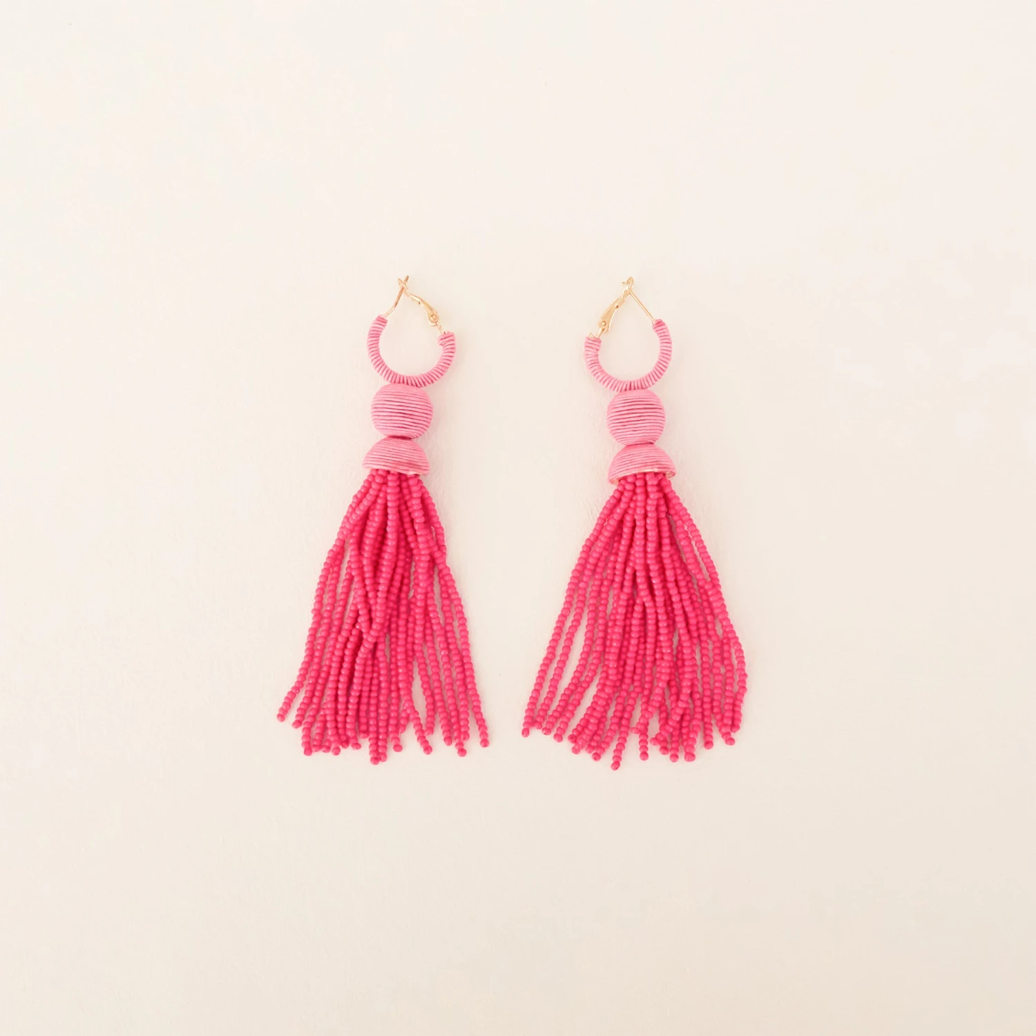 Tassel Earrings - Pink