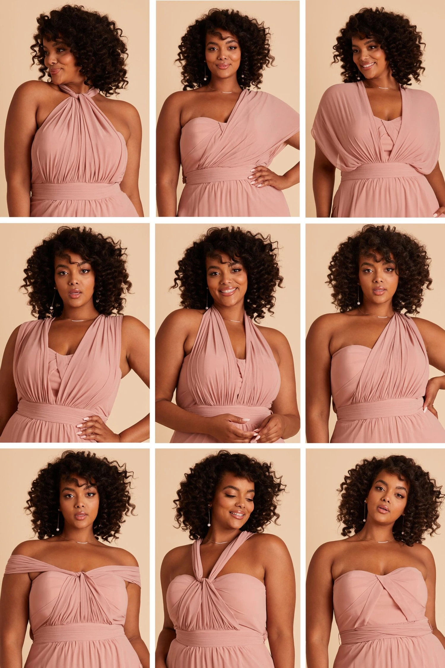 Gigi Convertible Jumpsuit - Dusty Rose - Image 7