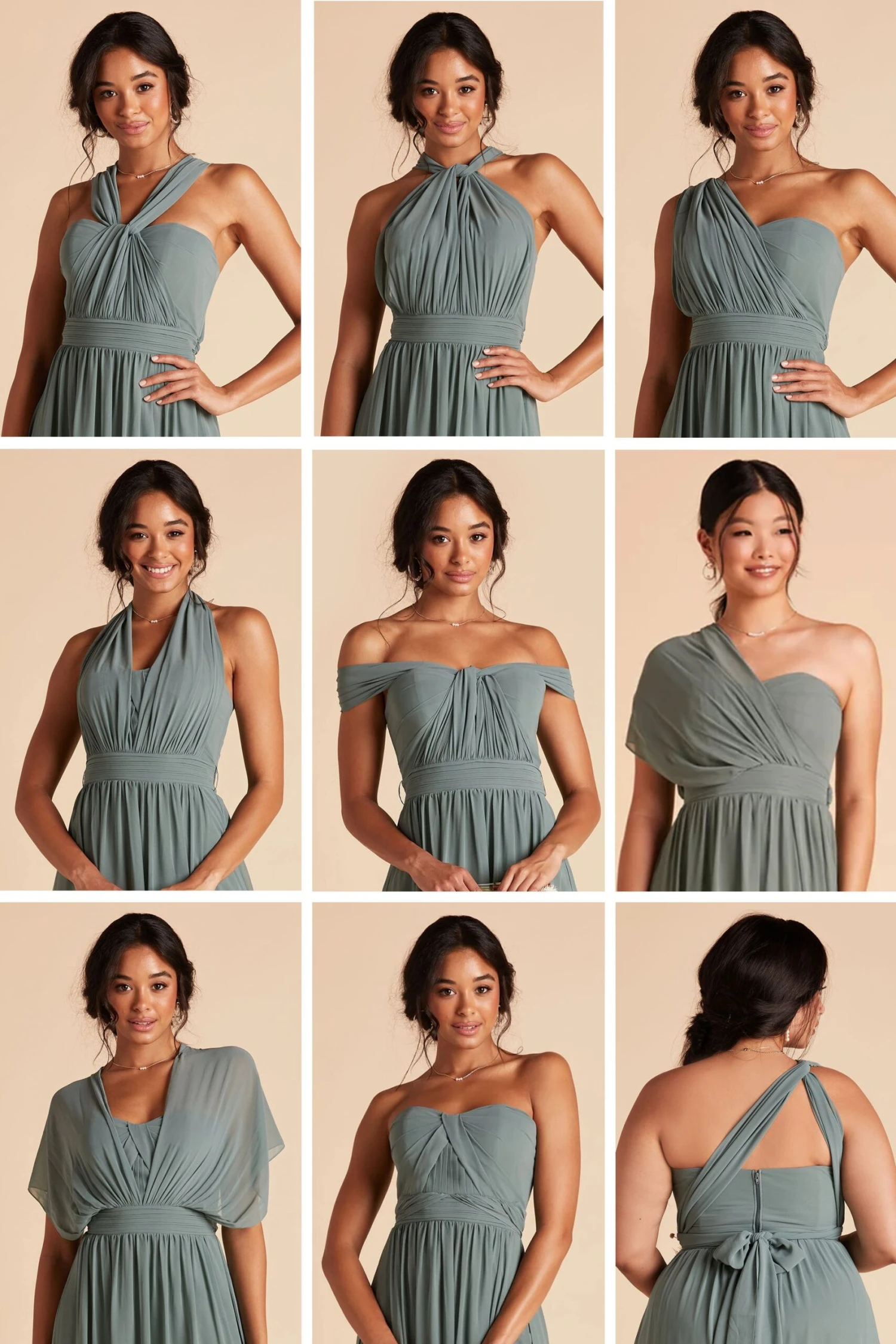 Grace Convertible Dress - Neutral Champagne - Image 19