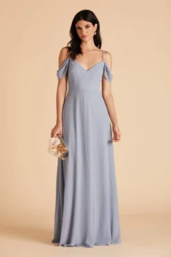 Devin Convertible Dress - Dusty Blue