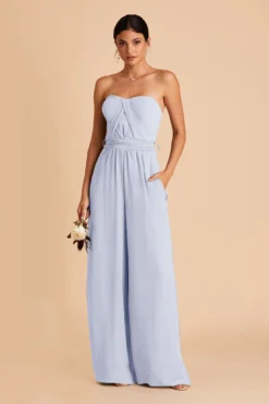 Gigi Convertible Jumpsuit - Ice Blue