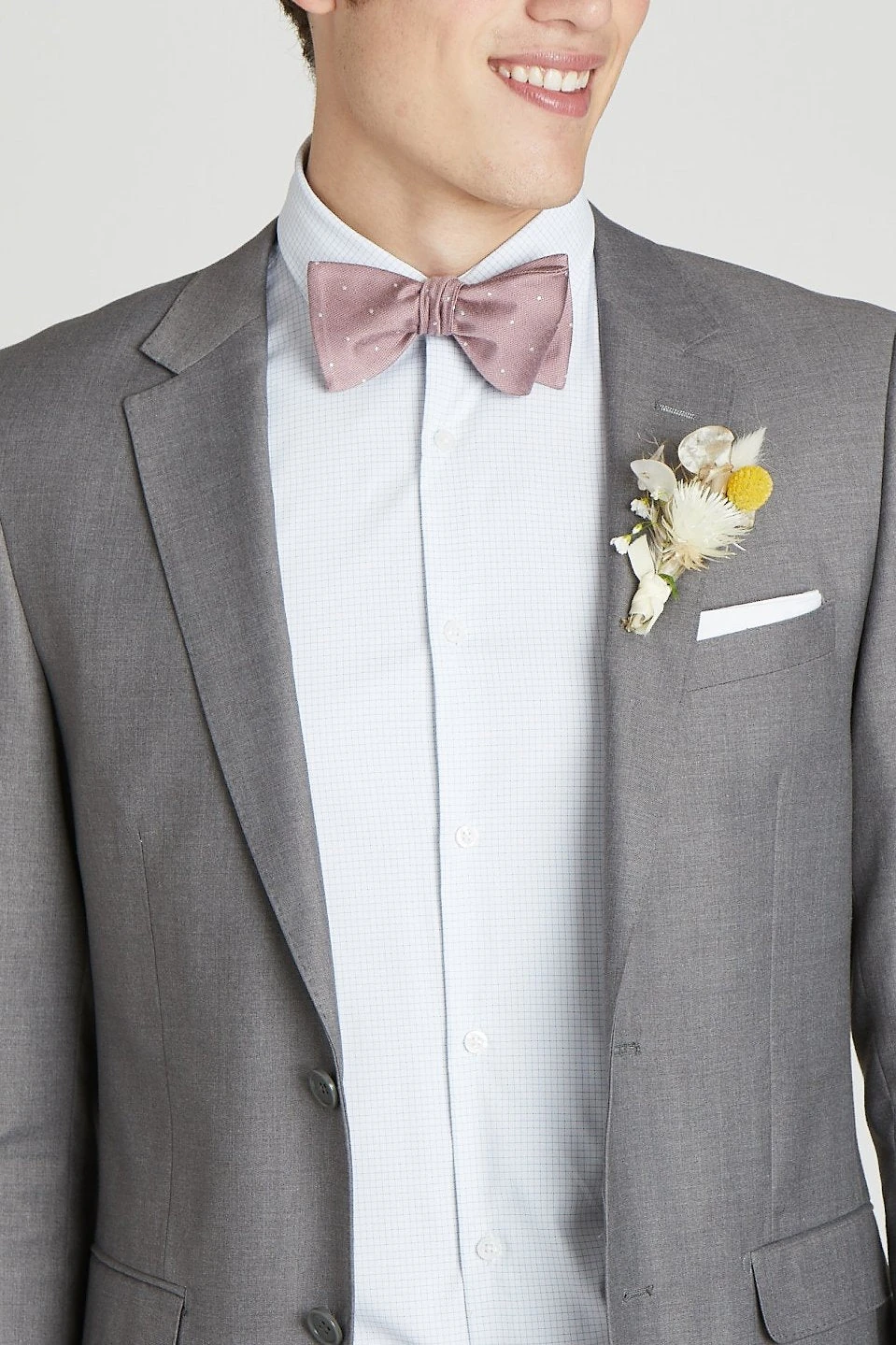 Daniel Bow Tie - Dark Mauve Dot