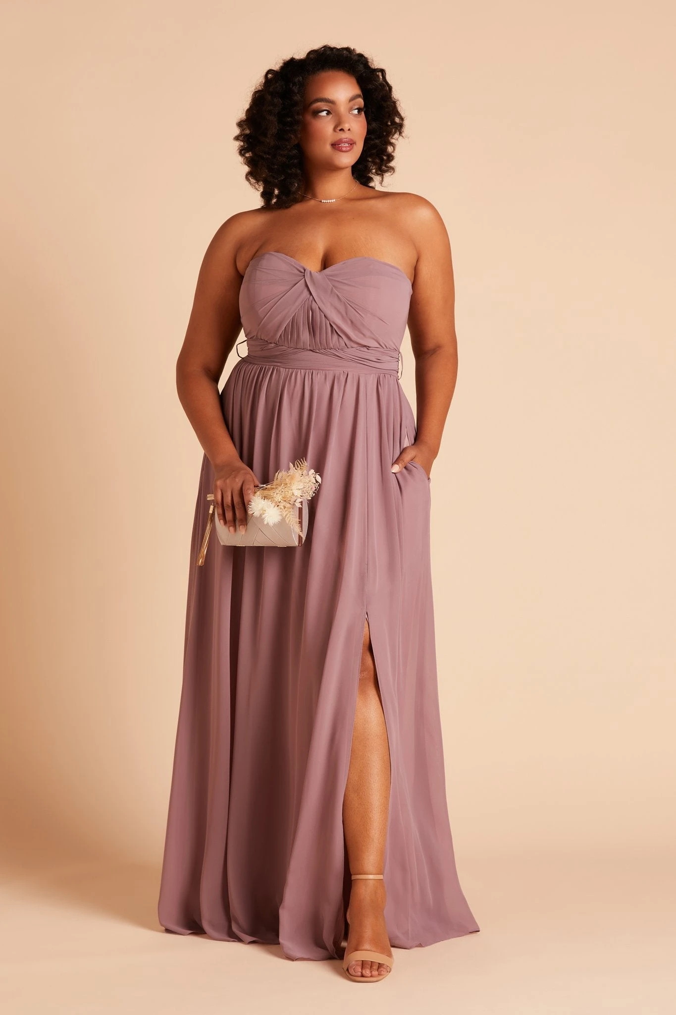 Grace Convertible Dress - Dark Mauve - Image 12