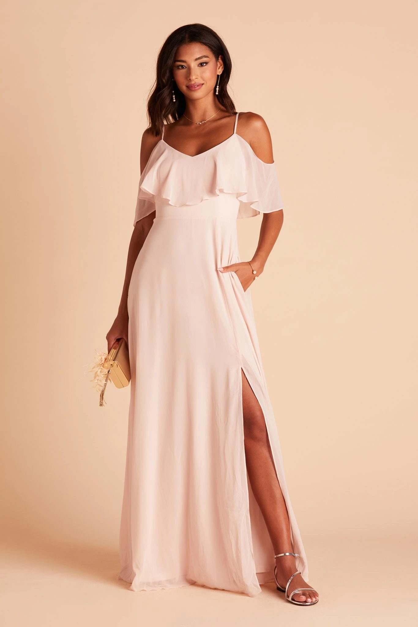Jane Convertible Dress - Pale Blush - Image 10