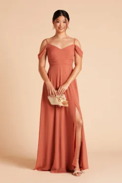 Devin Convertible Dress - Terracotta