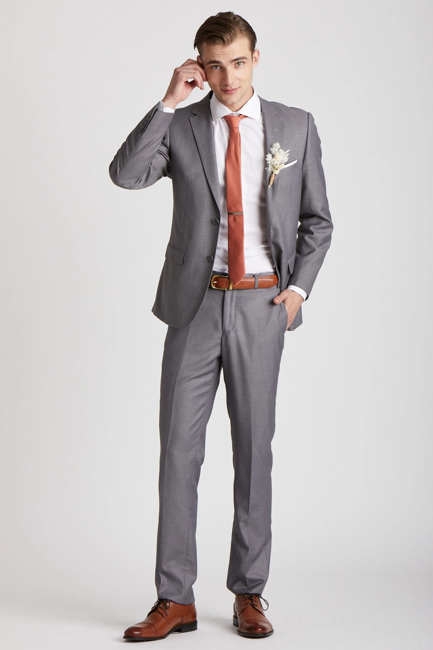 Simon Necktie - Terracotta - Image 3