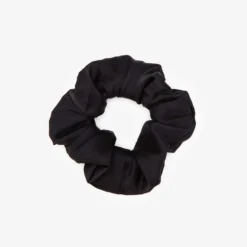 Cat Satin Scrunchie - Black