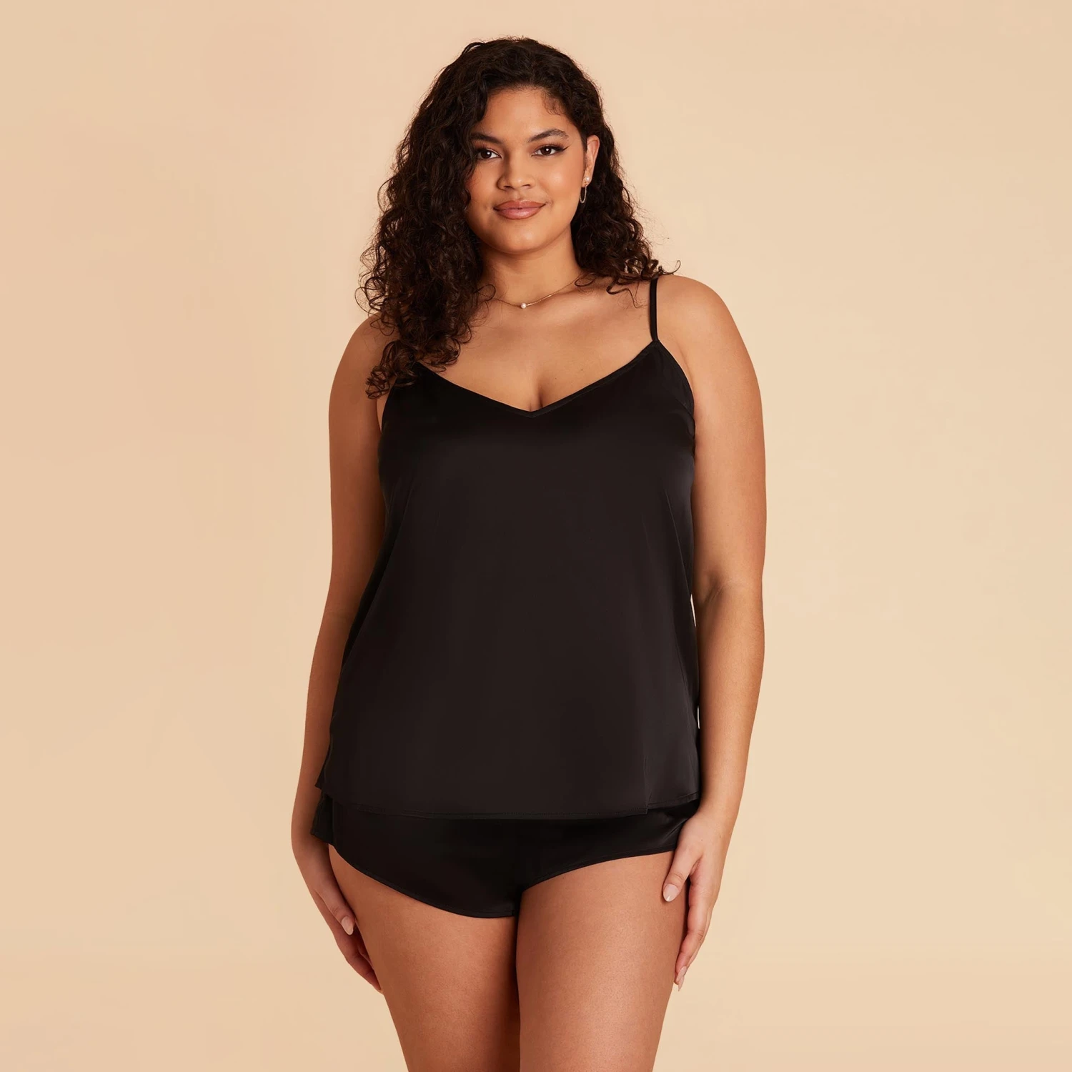 Olivia Cami And Shorts Set - Black - Image 16