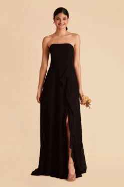 Winnie Convertible Chiffon Dress - Black