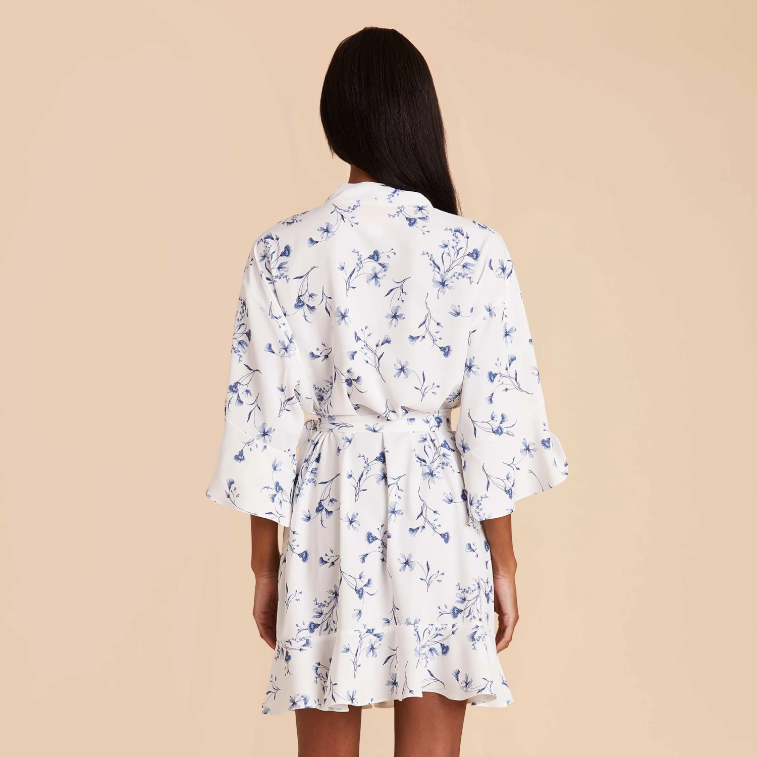 Kenny Floral Ruffle Robe - Blue Le Fleur - Image 8