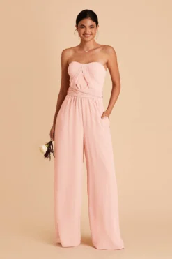 Gigi Convertible Jumpsuit - Blush Pink