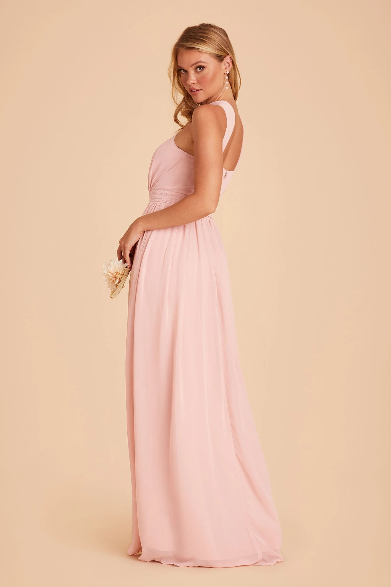 Kiko Chiffon Dress - Blush Pink - Image 4