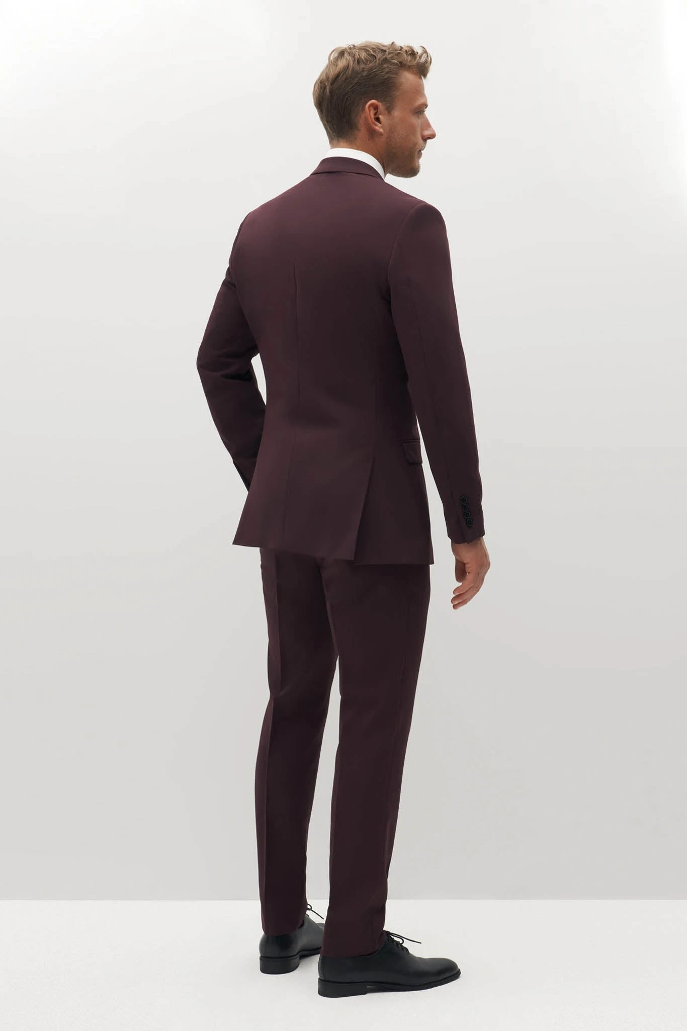 Burgundy Groomsman Suit By SuitShop - Image 4