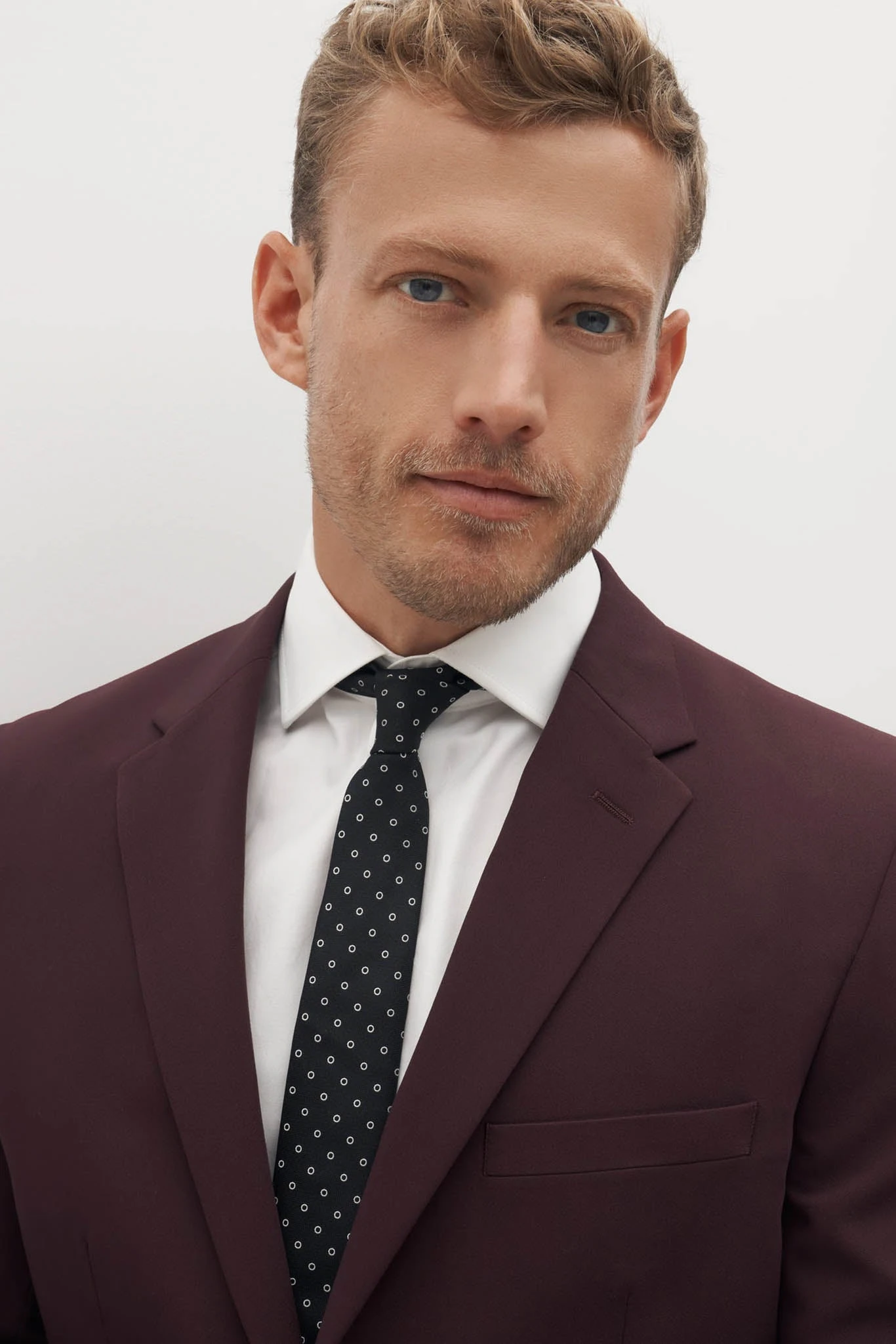 Burgundy Groomsman Suit By SuitShop - Image 3