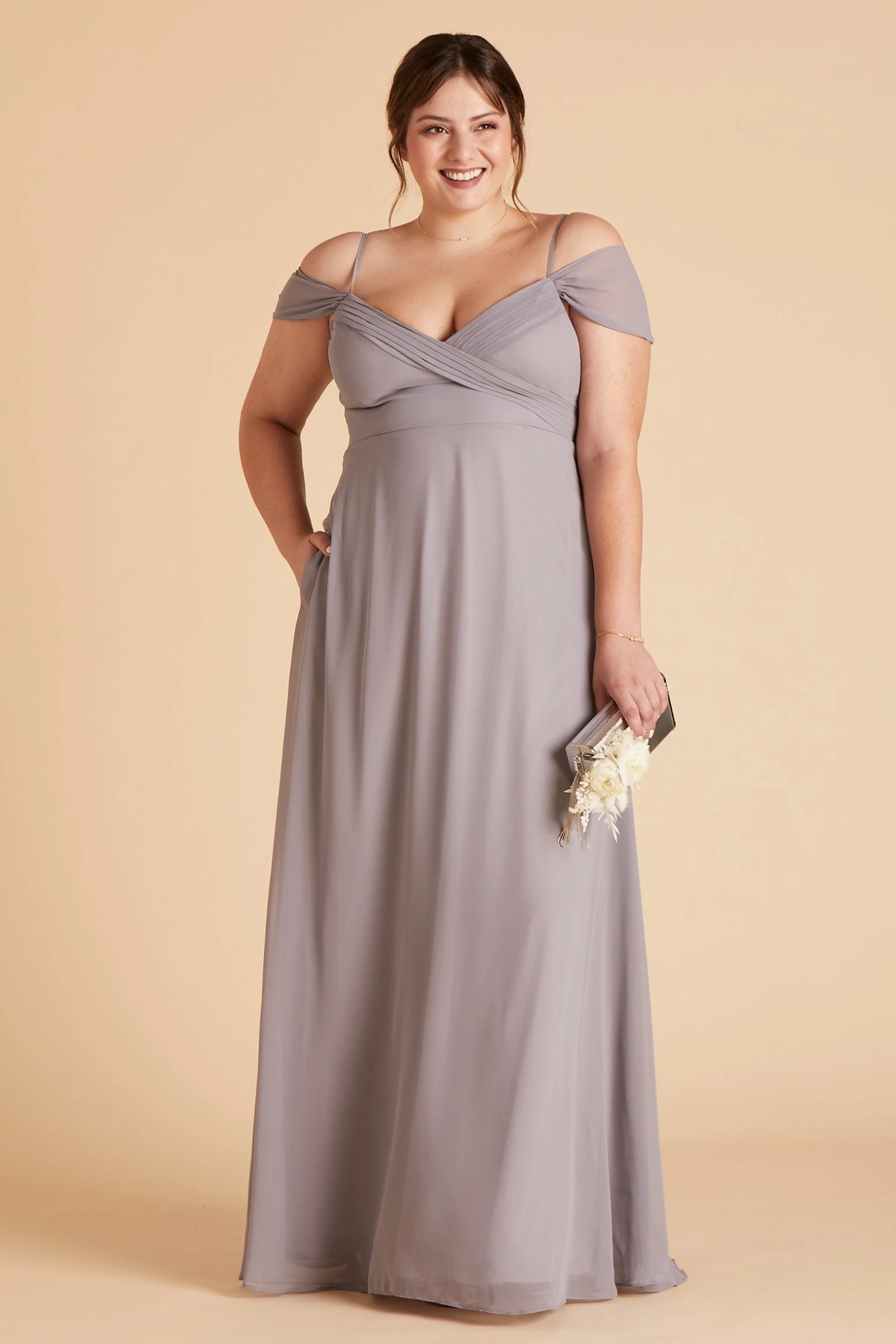 Spence Convertible Dress - Silver - Image 2