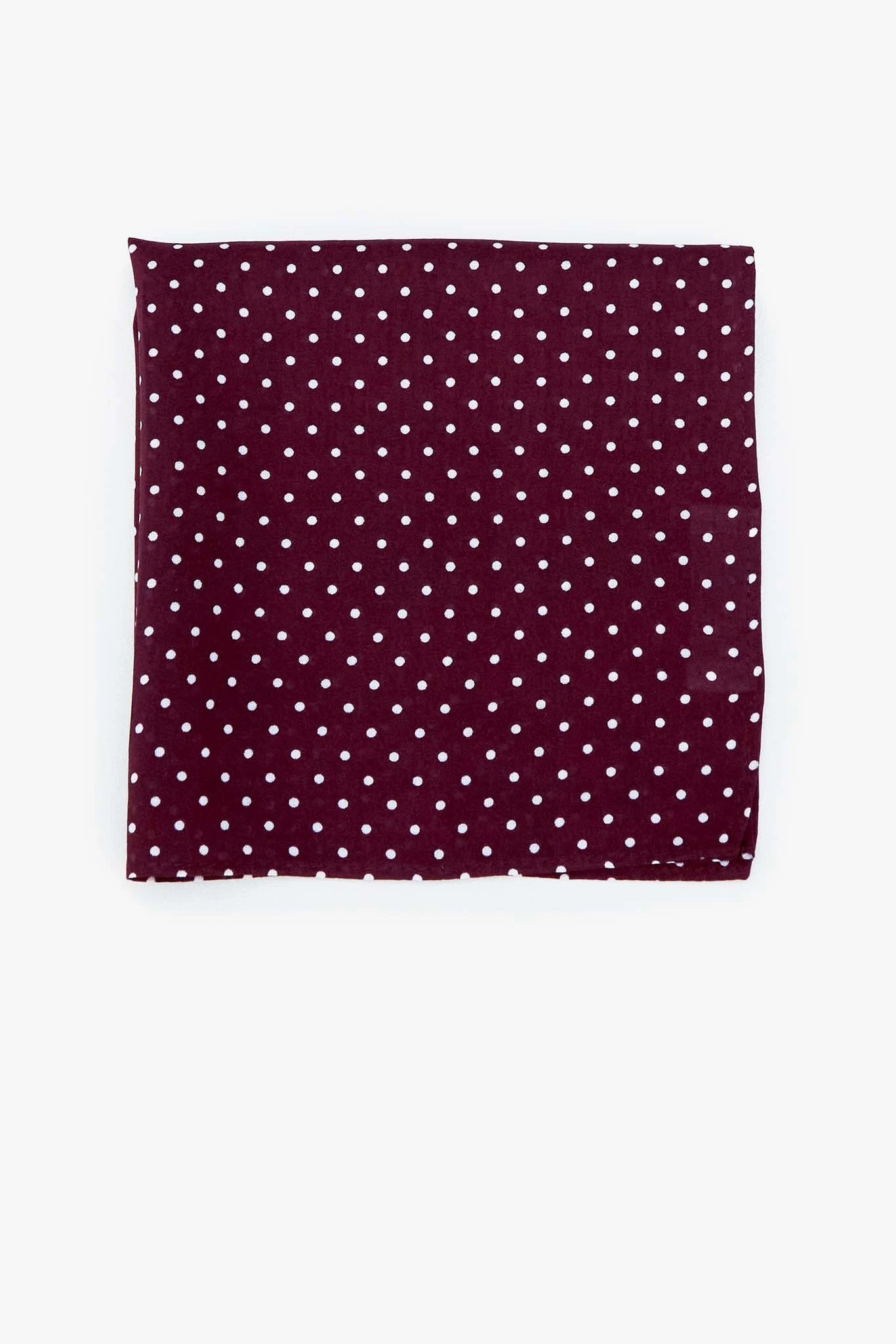 Didi Pocket Square - Cabernet Dot