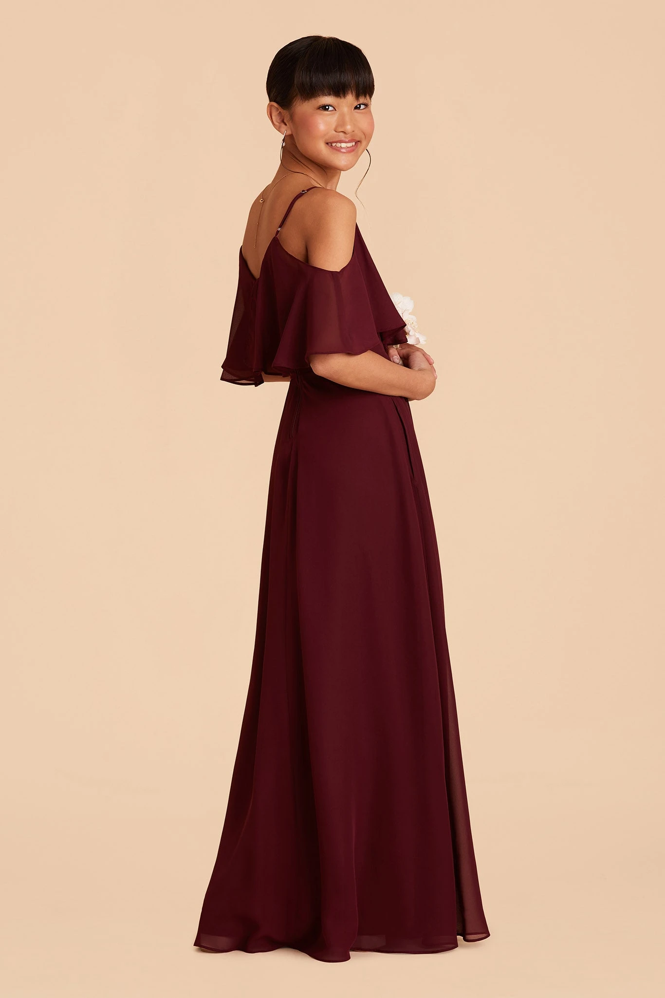 Janie Convertible Junior Dress - Cabernet - Image 3