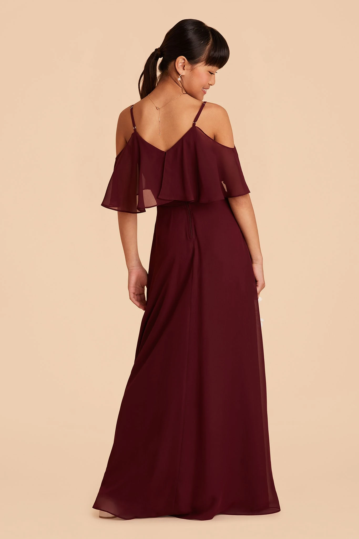 Janie Convertible Junior Dress - Cabernet - Image 8