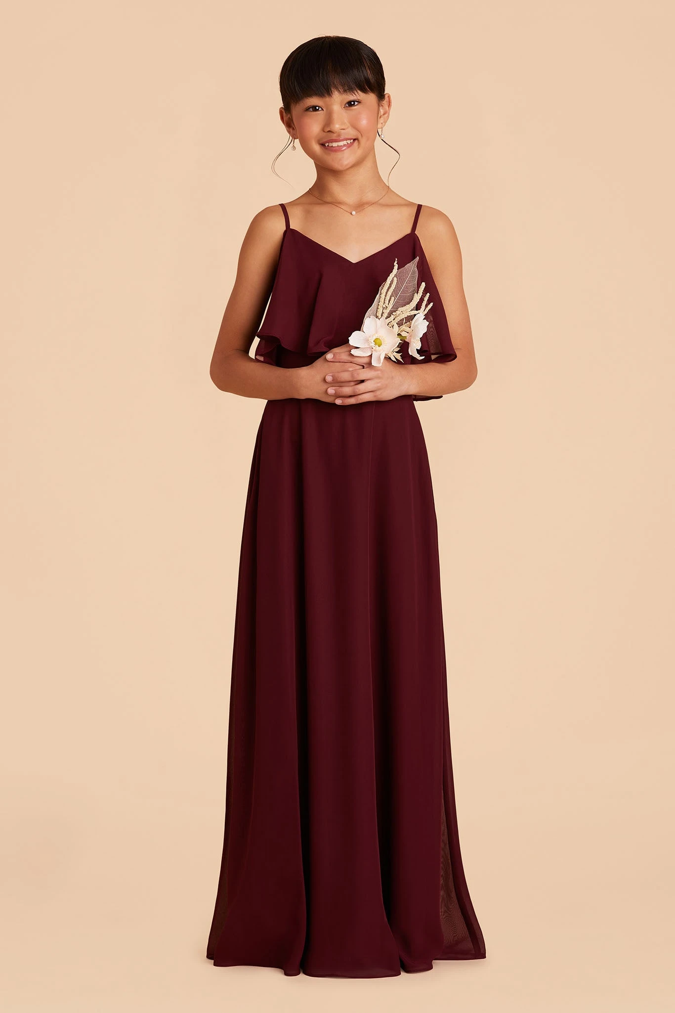 Janie Convertible Junior Dress - Cabernet - Image 2