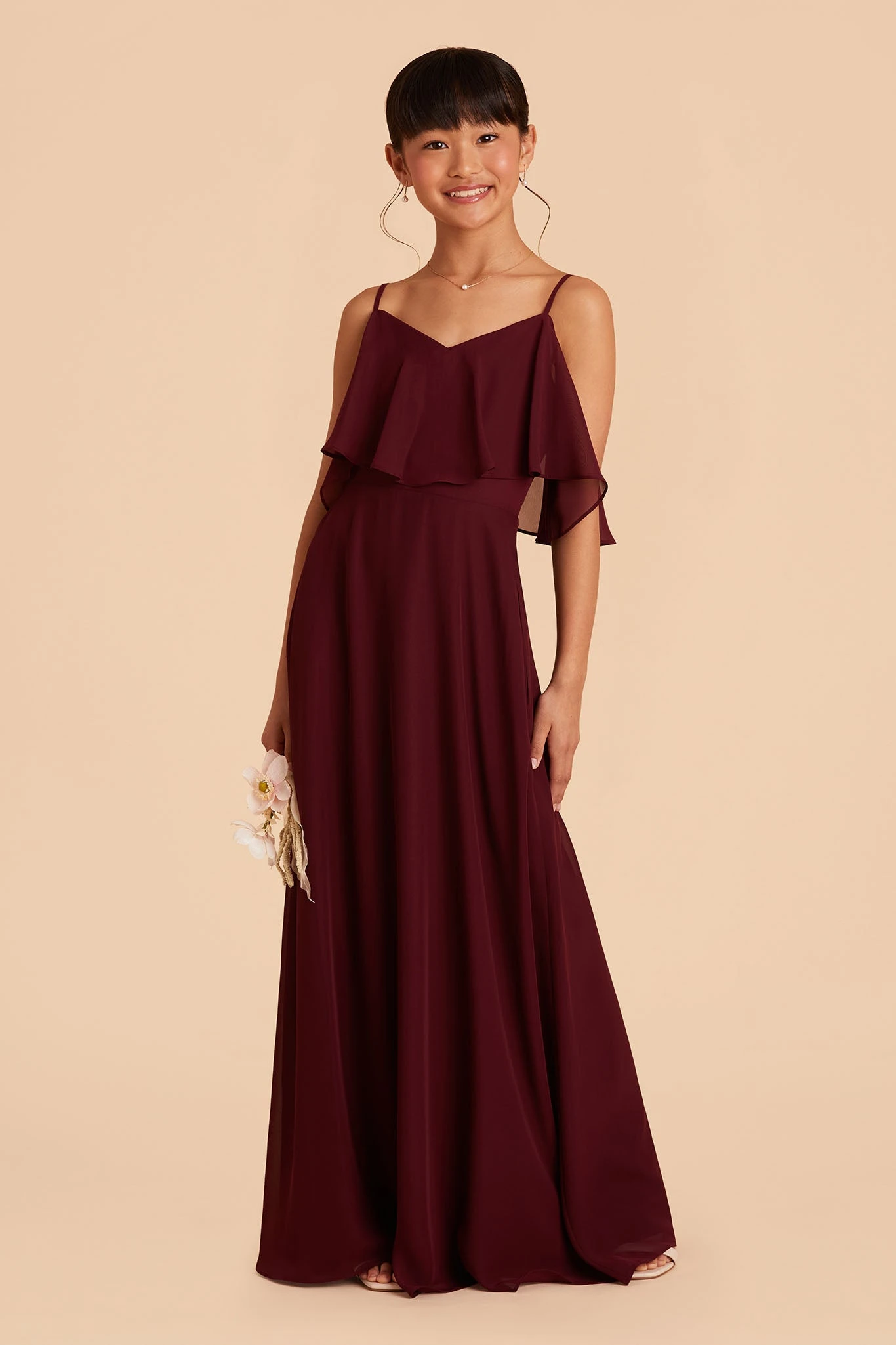 Janie Convertible Junior Dress - Cabernet - Image 10