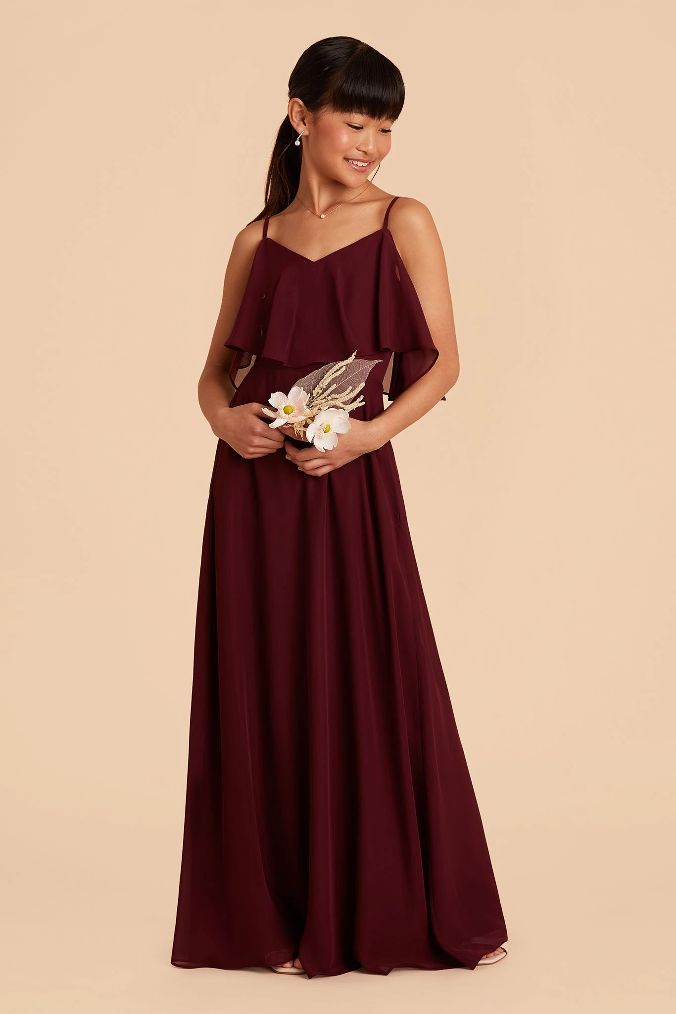 Janie Convertible Junior Dress - Cabernet - Image 6